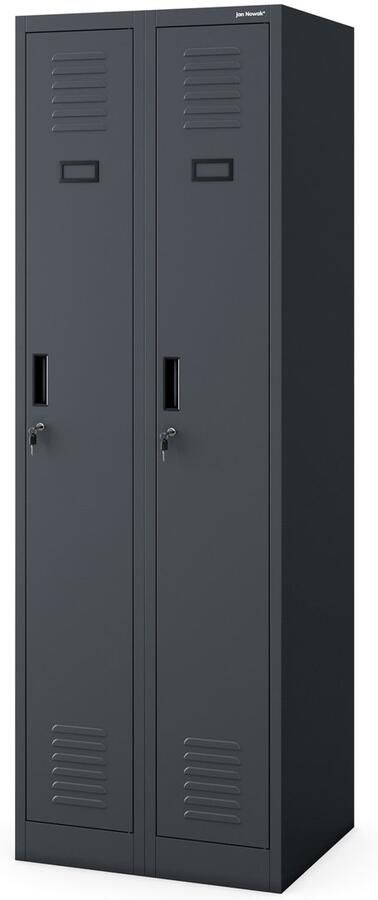 JAN NOWAK Metalen Kledingkast KACPER II Werkkast Antraciet