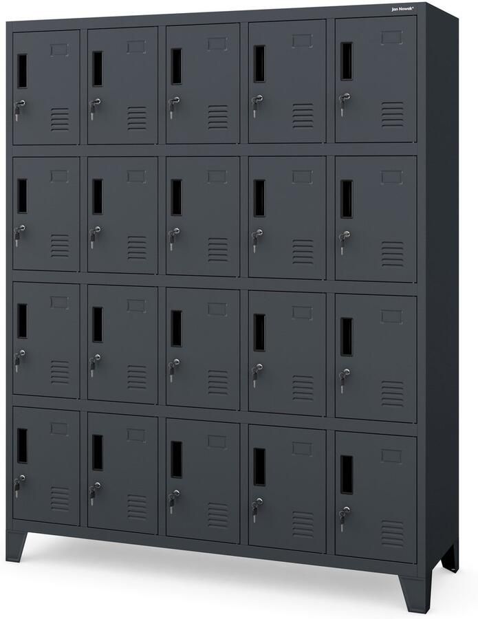 JAN NOWAK Metalen Kledingkast ROBERT Kledingkast Antraciet