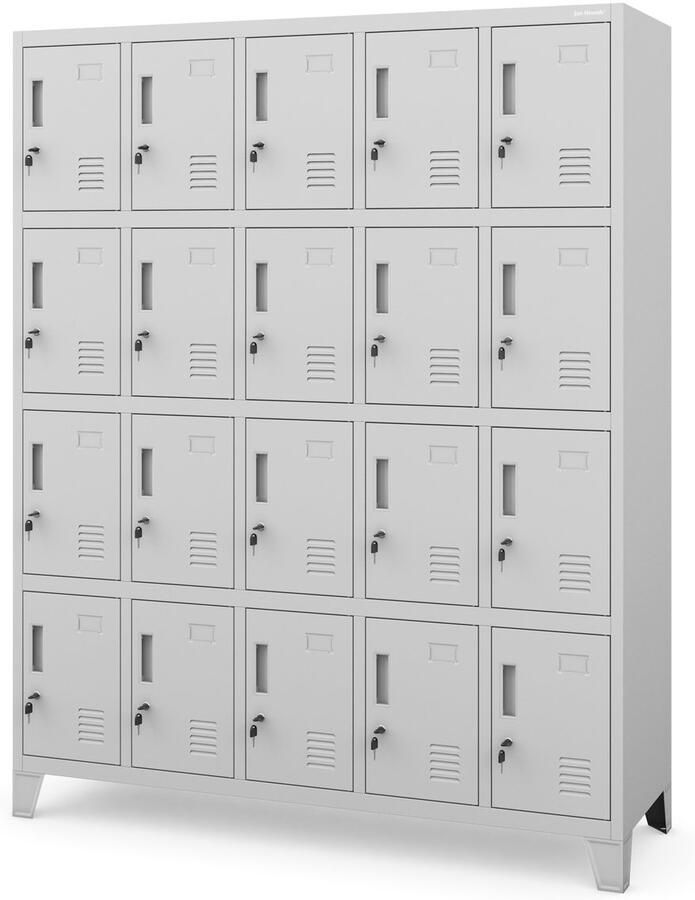 JAN NOWAK Metalen Kledingkast ROBERT Zwembadsysteem Grijs