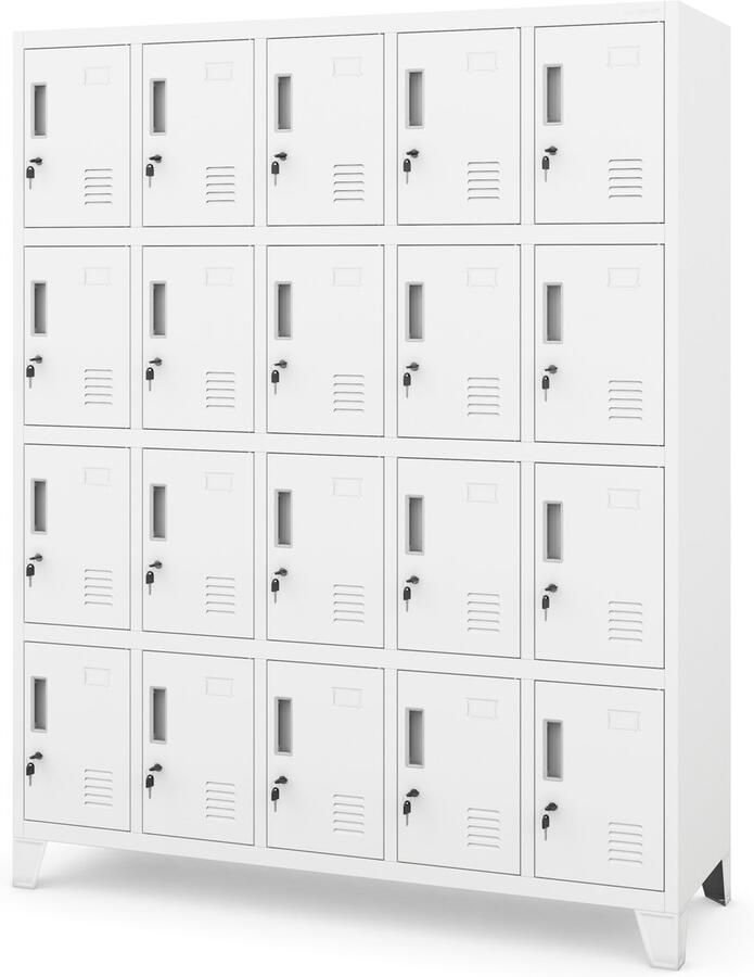 JAN NOWAK Metalen Kledingkast ROBERT Zwembadsysteem Wit