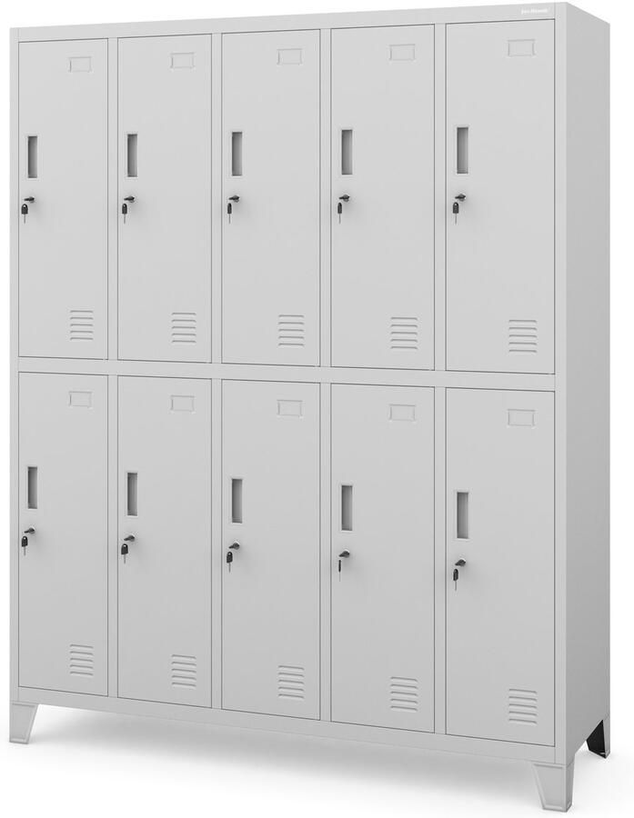 JAN NOWAK Metalen Kledingkast Sociaal Zwembad Opbergoplossing voor uw ruimte Grijs