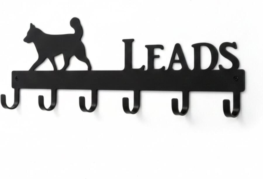 Janse Hondenriem rekje Hondenriem kapstok Dieren accessoires Halsbanden haak Haakjes voor de hond Wandkapstok met schroeven Halsband houder