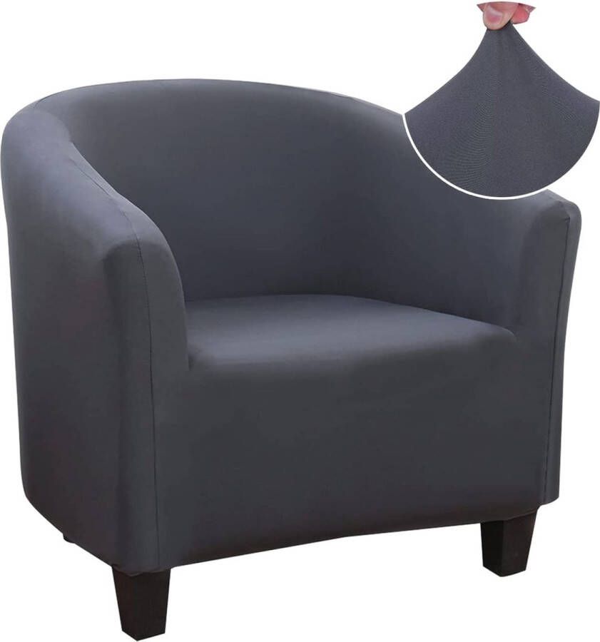 Jaotto Stoel covers fauteuil Stretch stoel covers Bank Cover Elastische Bank Cover fauteuil cover fauteuil covers Wasbaar verwijderbaar voor Club stoel koffie stoel fauteuil Lounge stoel (zwart 1 stuk)