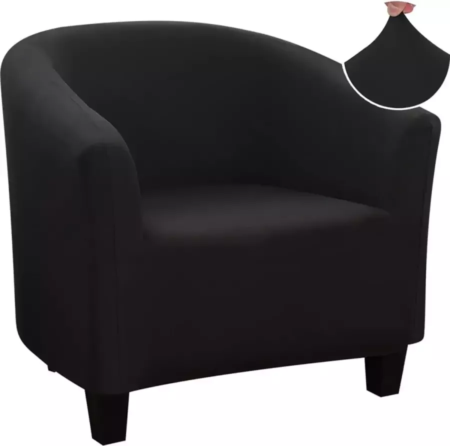 Jaotto Stoel covers fauteuil Stretch stoel covers Bank Cover Elastische Bank Cover fauteuil cover fauteuil covers Wasbaar verwijderbaar voor Club stoel koffie stoel fauteuil Lounge stoel (Bruin 1 stuk)