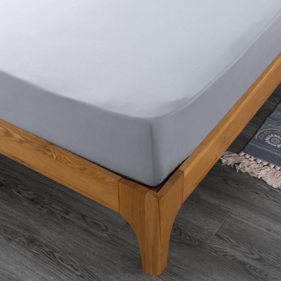 Jaquet Bedding Luxe Hoeslaken 120x200 cm (Twijfelaar) – Zachte & Ademend Katoen – Perfecte Pasvorm – Anti-Allergisch & Strijkvrij – Grijs