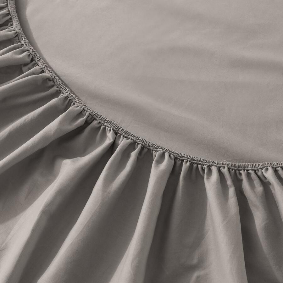 Jaquet Bedding Luxe Hoeslaken 120x200 cm (Twijfelaar) – Zachte & Ademend Katoen – Perfecte Pasvorm – Anti-Allergisch & Strijkvrij –Beige