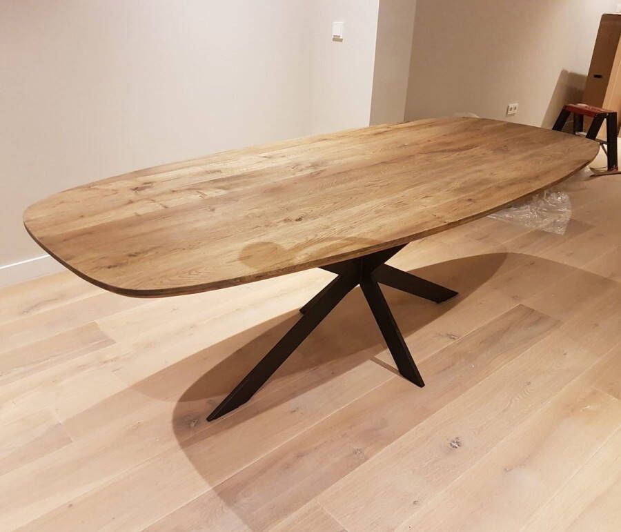 Jason s WOOD Jason's WOOD Deens ovale eettafel met matrix-poot 240 x 110