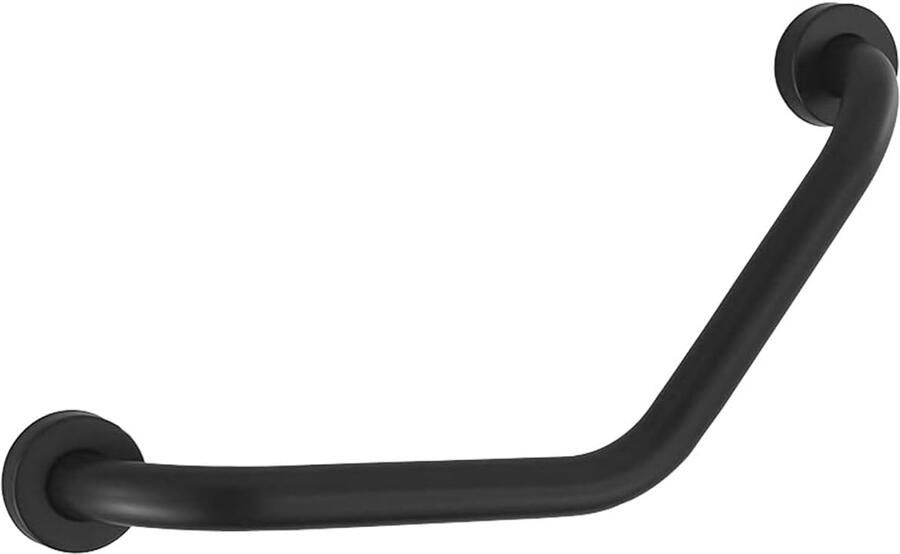 JeiibrZui 1 Handgrepen voor Douches voor Senioren L-vormige Veiligheidsgreep 304 Staal Anti-Glij Wandgemonteerde Badkamersteun voor Douches en Trap