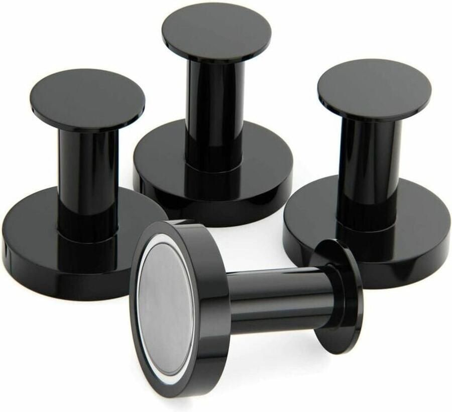 JeiibrZui 4 stuk Magnetische haken zwaar Sterke magnetische haak voor deur kast muur en camper