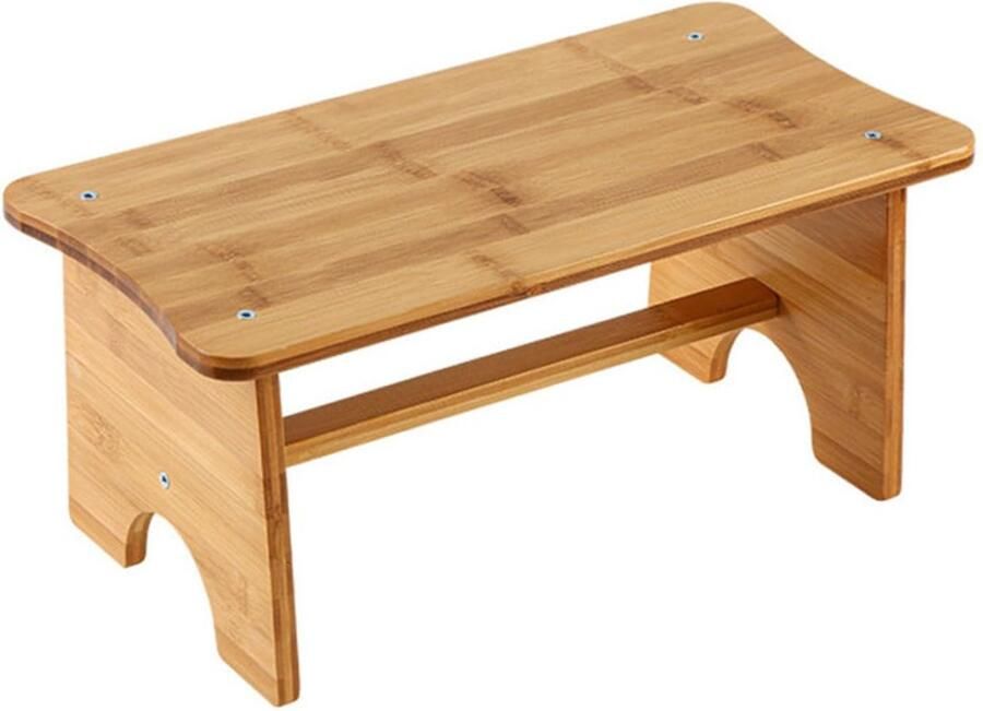 JeiibrZui Comfort Anti-Vermoeidheidsvoetenbankje Stevige Houten Voetensteun Multifunctioneel Antislip Opvouwbaar Voor Thuis Kantoor