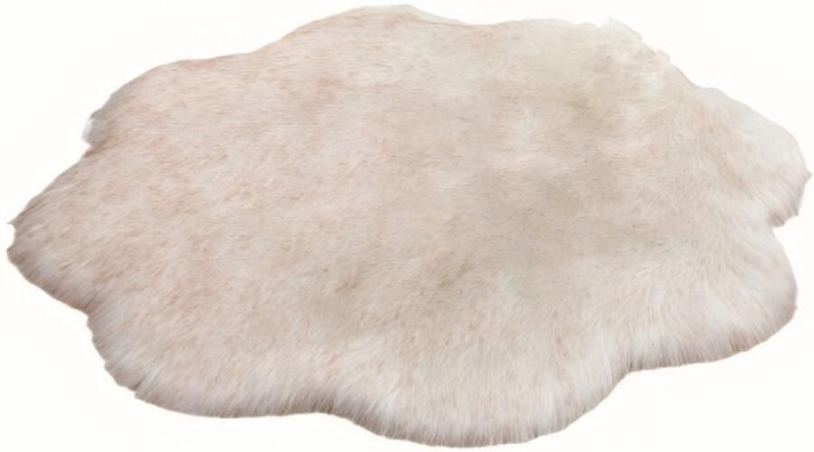 JeiibrZui ‌ Imitatie Schapenvacht Vloerkleed Langharige Bontplaid Comfortabel Zacht 60x60cm 1 Stuk Woonkamer Slaapkamer Wit