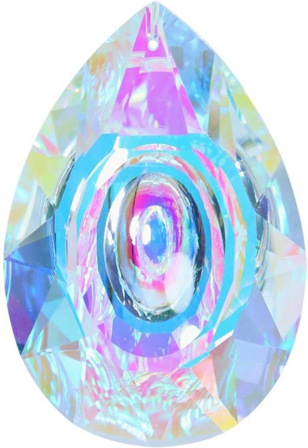 JeiibrZui Kristallen Prisma Hanglamp Zonnevanger Als Decoratie Reflecteert Regenboogkleuren In Zonlicht Voor Vintage & Modern Interieur 1 Stuk Voor Tuin Kinderkamer Balkon Muur Veelkleurig