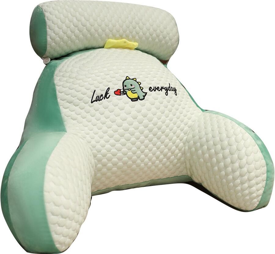 JeiibrZui Leeskussen Zitkussen Voor Volwassenen Voor In Bed Ergonomische Ondersteuning En Comfortabele Rug 1 Stuk Groen