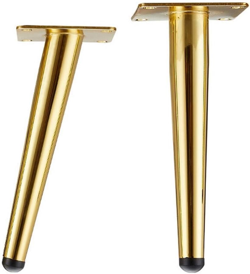 JeiibrZui Set van vier gouden meubelpoten stevige metalen meubelbeugels voor banken salontafels bankkasten en stoelen
