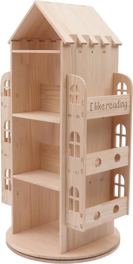 Jemaison Draaiende boekenkast Speelgoedkast kinderen Opbergkast kinderen Boekenkast kind Kast 116 x 59 x 59 cm