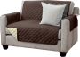 JEMIDI Stoelbeschermer Hoes Stoelbeschermer Hoes in grote kwaliteit Stoelbeschermer Sofa hoes Sofa hoes Sofa Bruin Maat 191x224 - Thumbnail 1