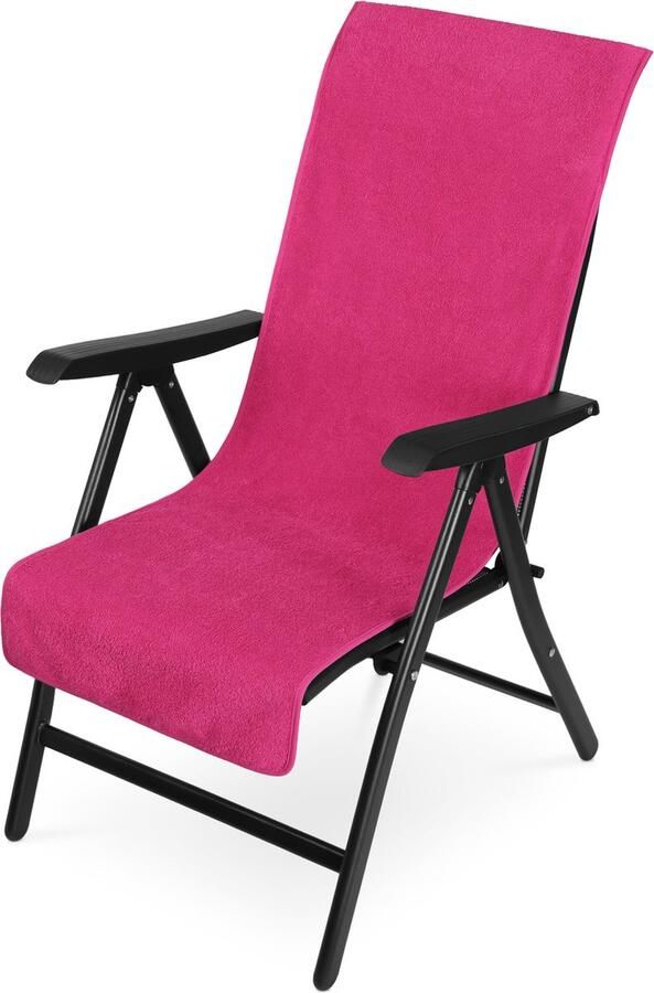 JEMIDI badstof overtrek voor tuinstoelen Handdoek 100% katoen Handdoek voor tuin- of campingstoeltjes 130 x 60 cm