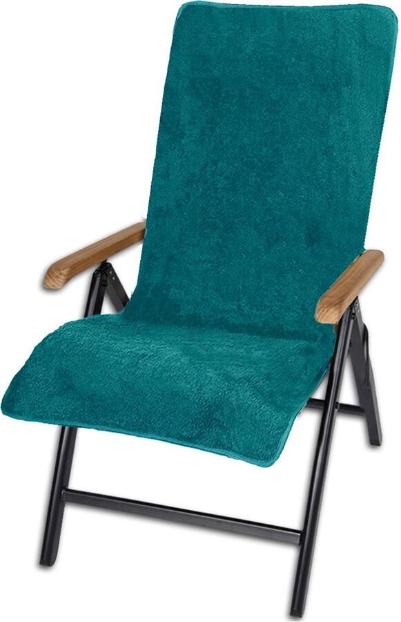 JEMIDI badstof overtrek voor tuinstoelen Handdoek 100% katoen Handdoek voor tuin- of campingstoeltjes 130 x 60 cm