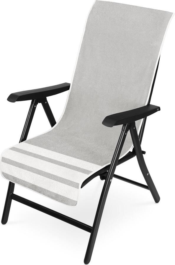 JEMIDI badstof overtrek voor tuinstoelen Handdoek 100% katoen Handdoek voor tuin- of campingstoeltjes 130 x 60 cm