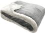 JEMIDI XXL warme fleece deken Knuffeldeken voor op de bank 180 x 220 cm Wasbaar Lichtgrijs - Thumbnail 2