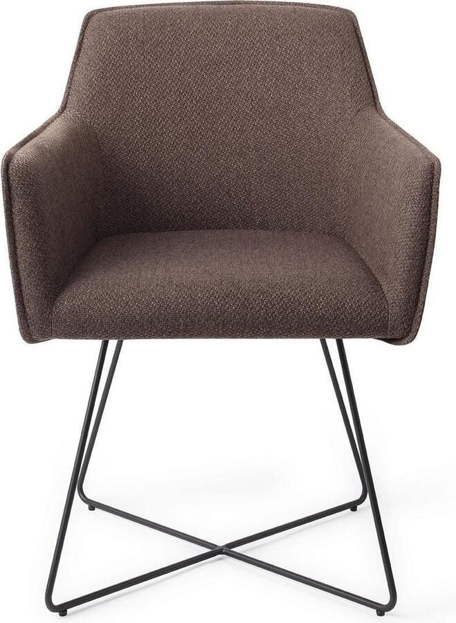 Jesper Home Eetkamerstoel Hofu Cross Black Potters Clay