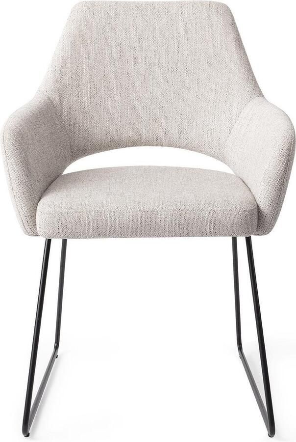 Jesper Home Eetkamerstoel Yanai Slide Black Amazing Grey - Foto 4