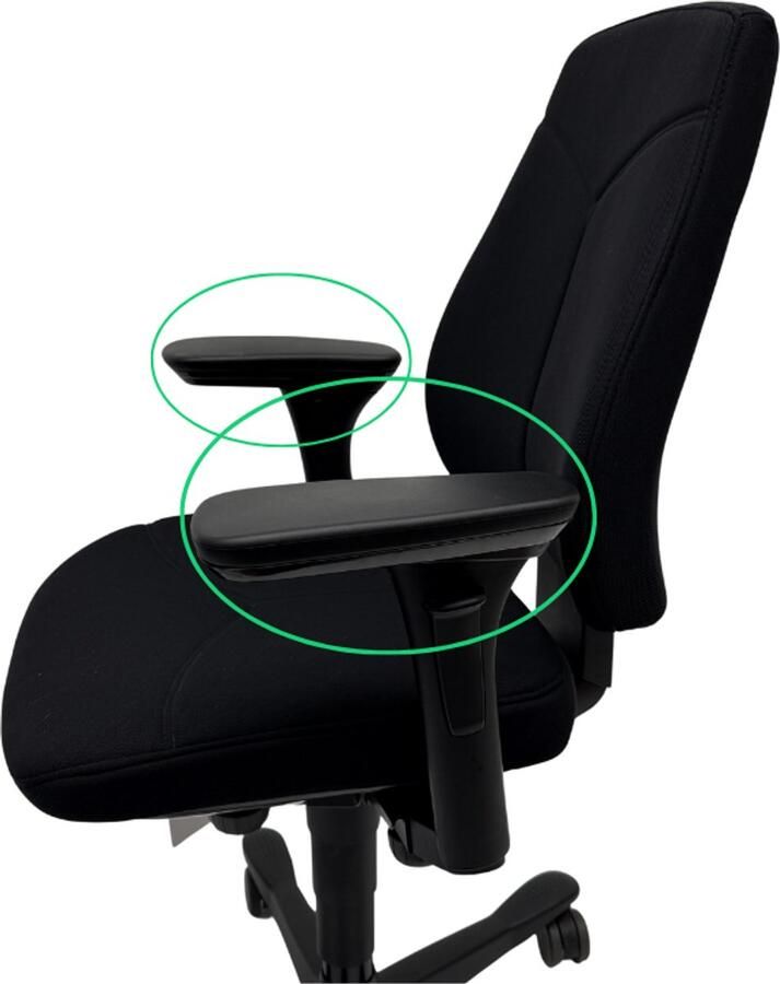 Jetchair Set van 2 armpads geschikt voor Kinnarps 6000 Armleuningen Opdek Geschikt voor bureaustoel Kinnarps 6000 Armpad Nieuw 2 stuks