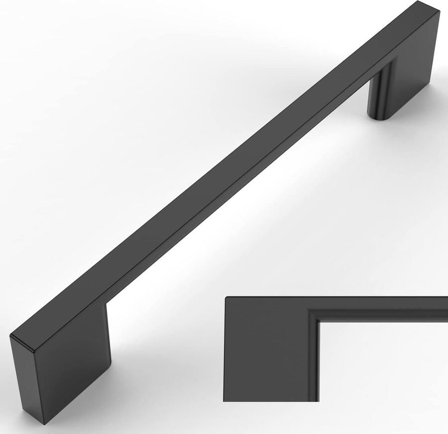 6 stuks meubelgrepen zwart 128 mm gatafstand schuifladen handgrepen voor keukenkasten kastgrepen ladegrepen deurgrepen voor keukenkasten kledingkast