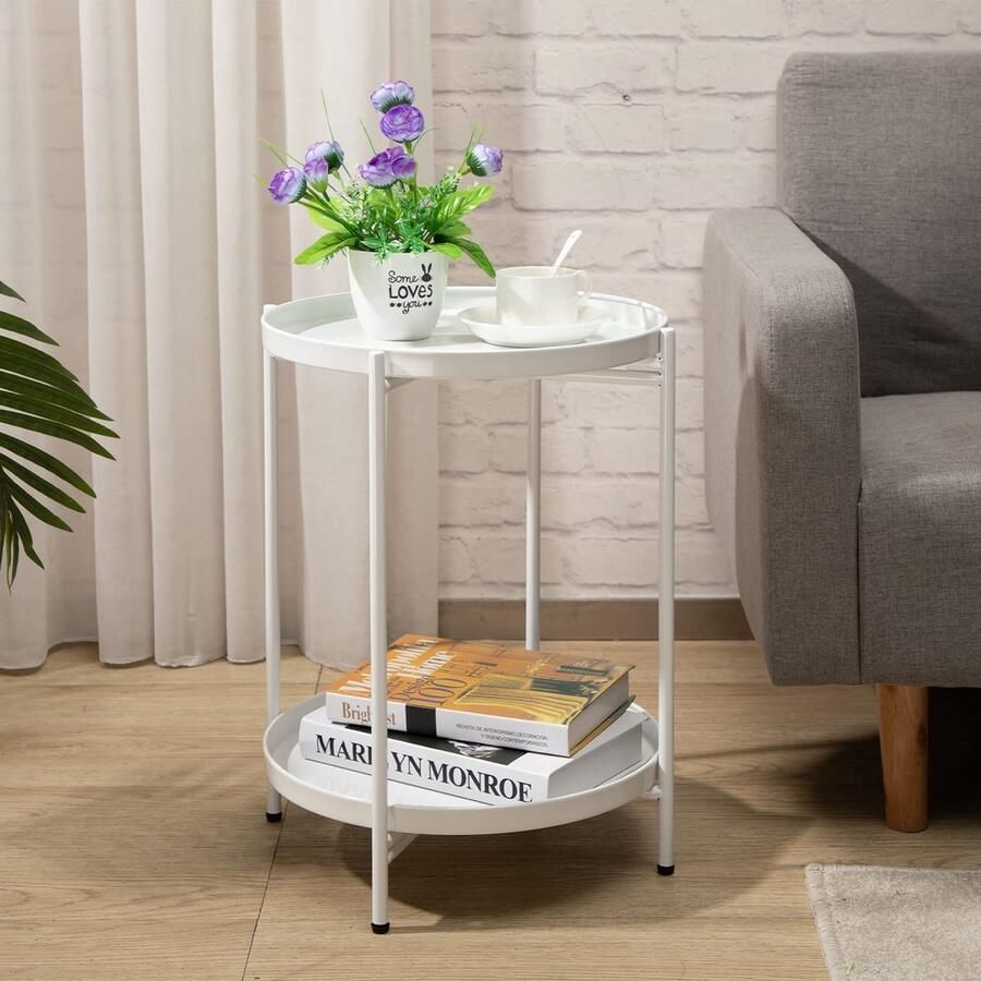 JGS Binnen- en Buitenronde Tafel met Twee Niveaus voor Gebruiken