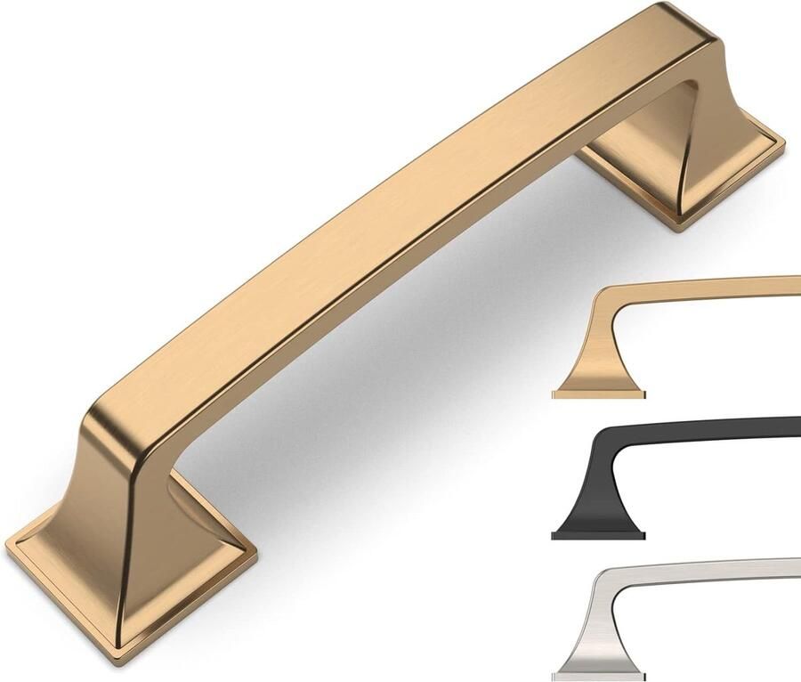 JGS Champagne Gouden Kastgrepen Set van 10 voor Meubeltoepassingen