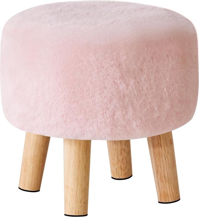 JGS Charmante Ronde Voetenbank voor Stijlvolle Interieurs met Comfortabele Zitervaring