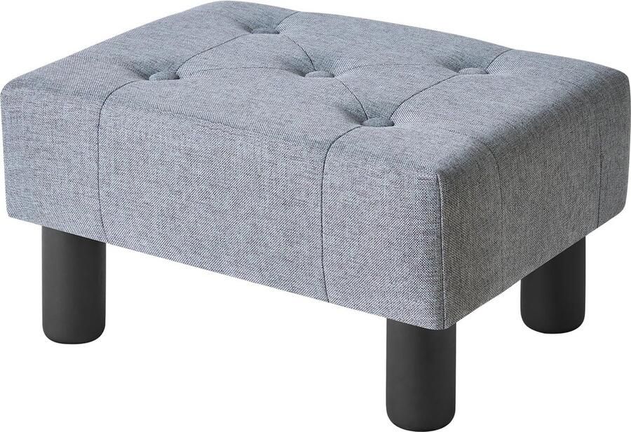 JGS Comfortabele en Stijlvolle Voetenbank voor Woonkamer en Hal Blauwgrijs 40×30.5×22.5CM