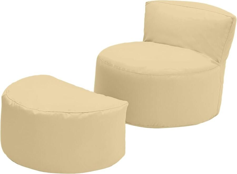 JGS Comfortabele Kinderzitzak Met Voetenbank Voor Ontspanning En Speelplezier