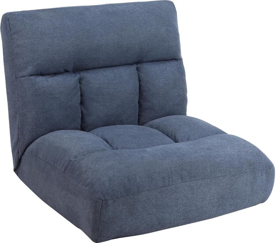 JGS Comfortabele Vloerstoel Met 42 Verstelbare Posisies En Hoge Draagkracht Tot 180 kg Donkerblauw