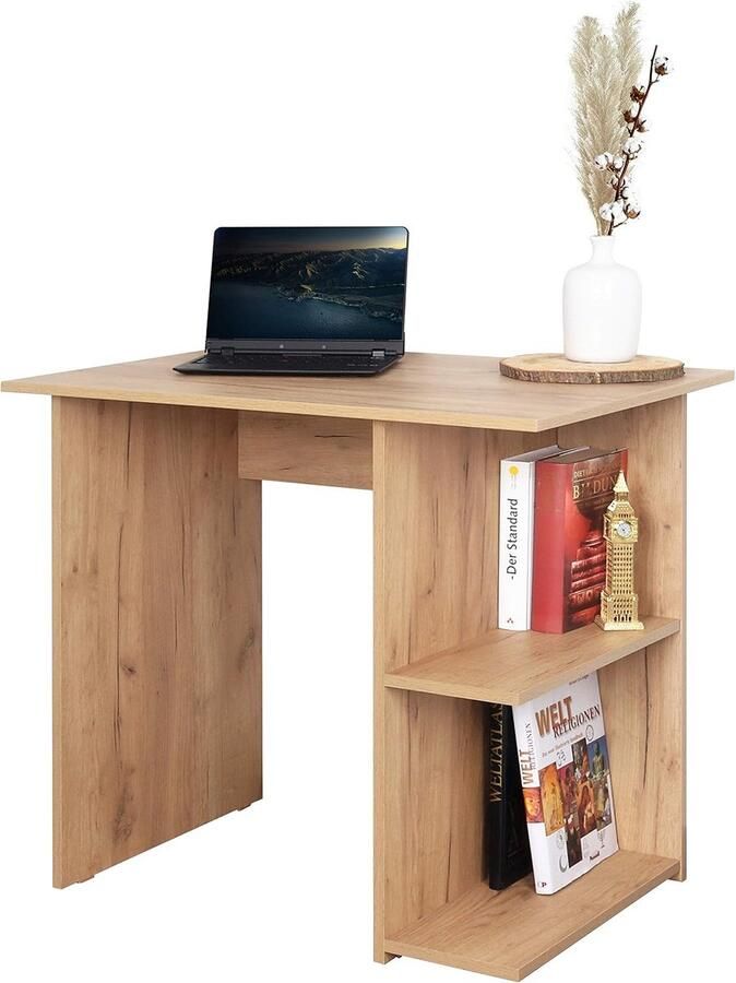 JGS Compacte en Functionele Bureau Tafel met Opbergruimte voor Thuis en Kantoor
