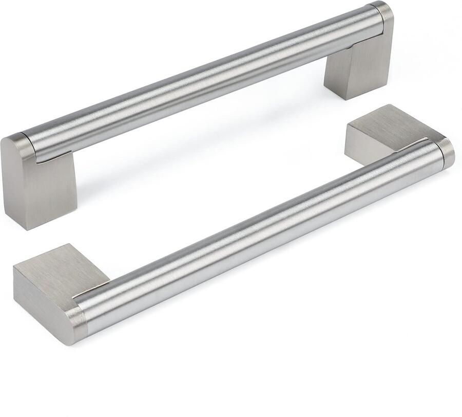 JGS Stijlvolle Zilverkleurige Keukengrepen van Hoogwaardig Roestvrij Staal voor Meubels en Deuren