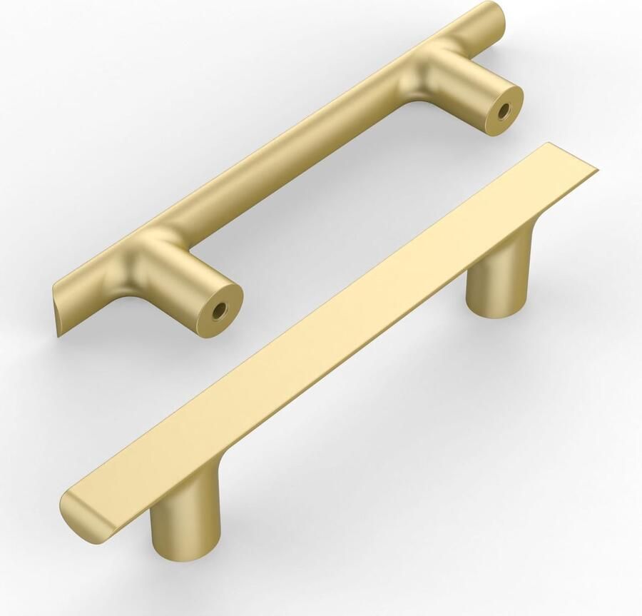 JGS Elegant Geborsteld Gouden Meubelgrepen Set van 10 voor Meubeltoepassingen