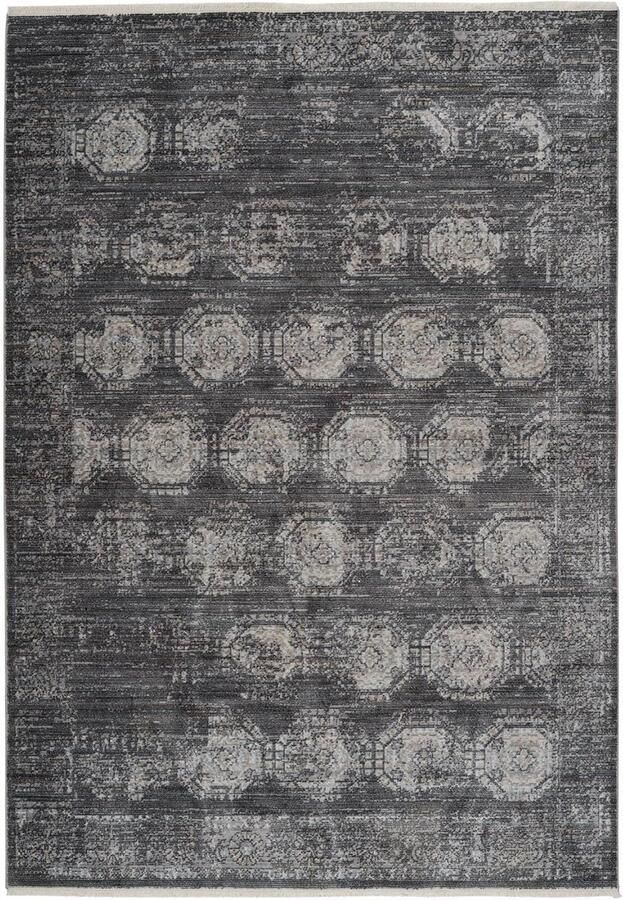 JGS Elegant Marokkaans Tapijt met Franse Rand Anthraciet Grijs 200x290 cm voor Woonkamer en Slaapkamer