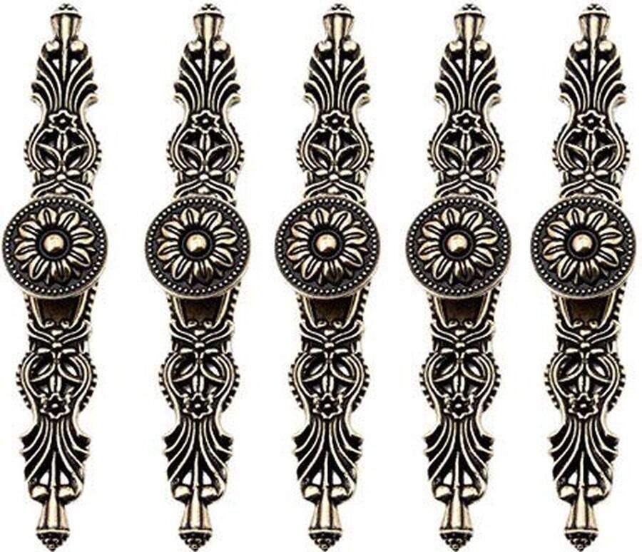 JGS Elegante Antieke Stijl Deurgrepen voor Meubelstukken Set van 5 Stuks