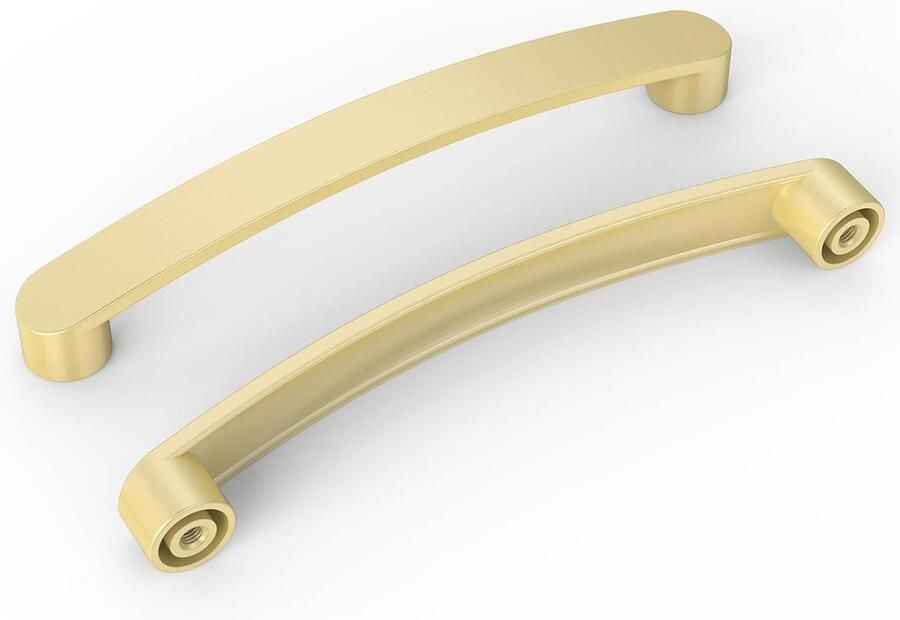 JGS Elegante Set van 10 Handgrepen voor Meubels en Keukenkasten Messing Afwerking