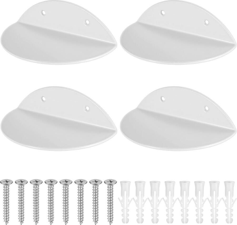 JGS Elegante Set van 4 Kleine Wandschappen voor Ruimtes