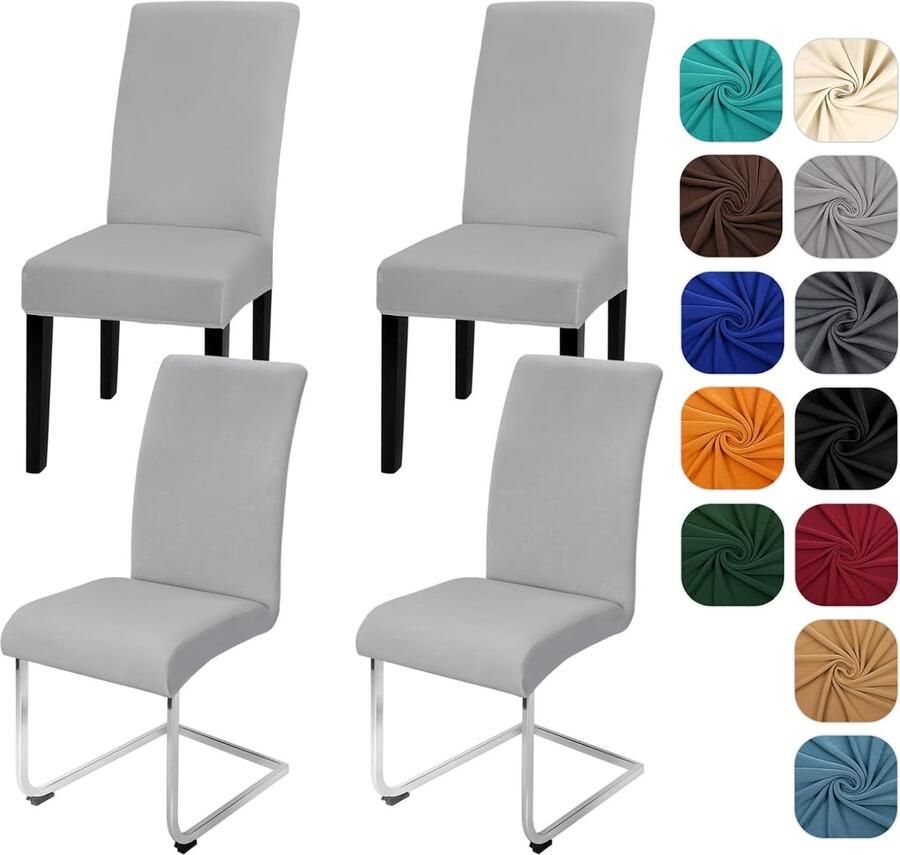 JGS Elegante Universele Stoelhoezen Set van 4 voor Gebruiken in Huis en Evenementen