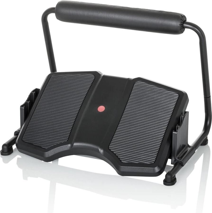 JGS Office Voetenbank Zwart Ergonomische Voetenbank Hoogte Verstelbaar en Kantelbaar met Beensteun