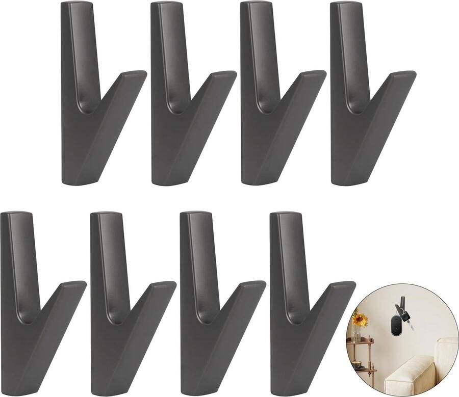 JGS Garderobehaken Set van 8 Stuks voor Moderne Interieurtoepassingen in Huis