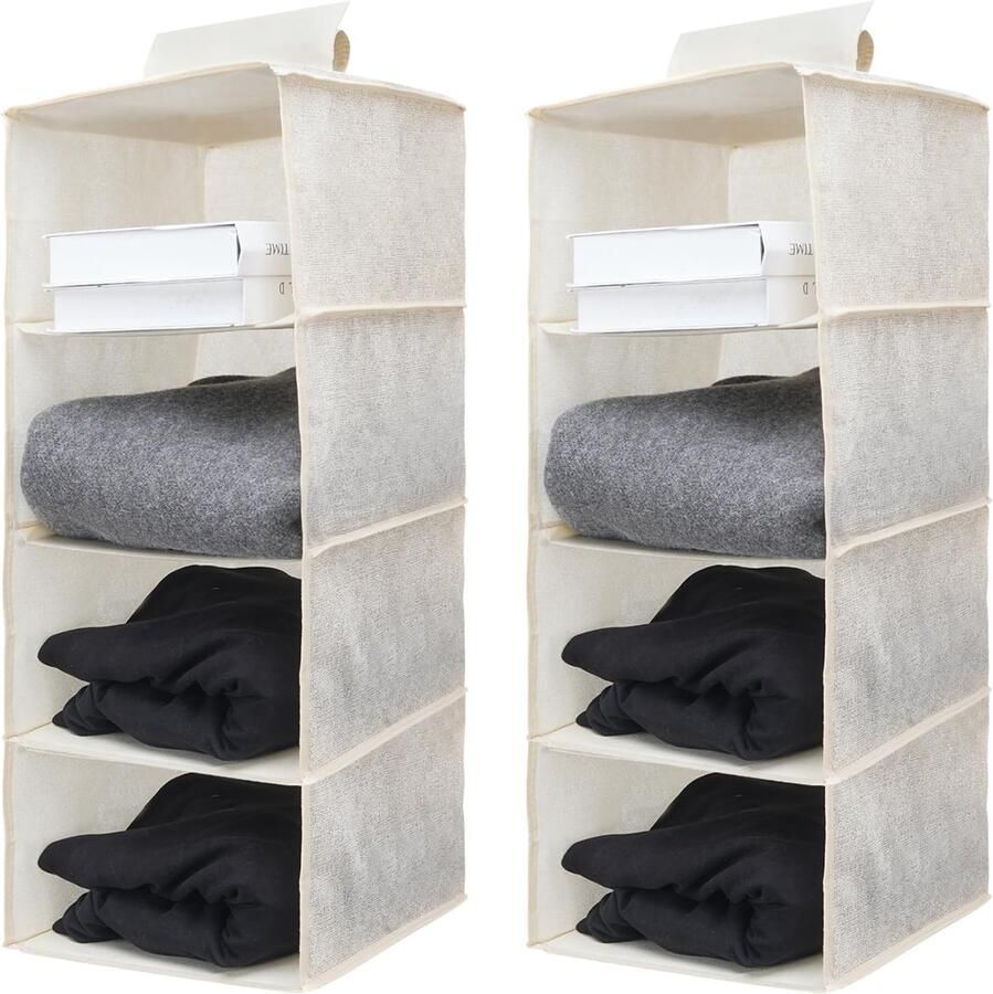 JGS Handige Hangende Opbergoplossing met 4 Fijne Vakken voor Ruimtes in Huis