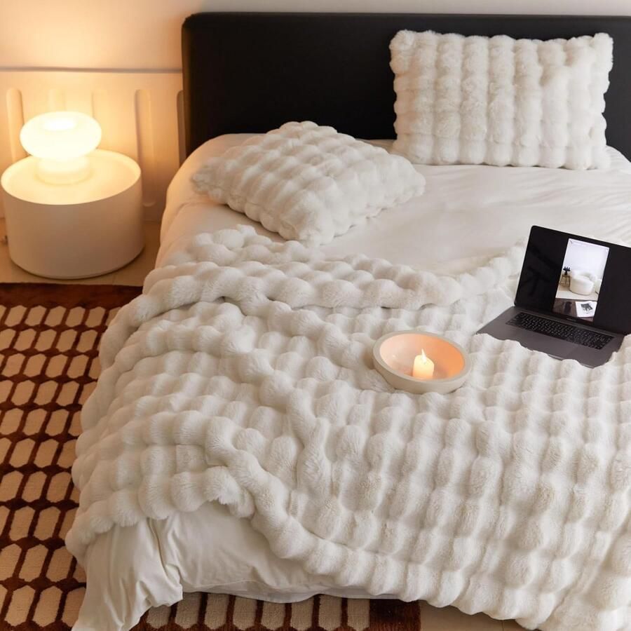 JGS Heerlijk Zachte en Warme Flanellen Deken voor Bank Bed en Kantoor