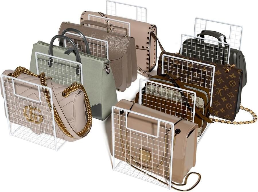 JGS Innovatieve Ruimtebesparende Plankverdelers voor Handtas en Kastopslag van IJzermateriaal