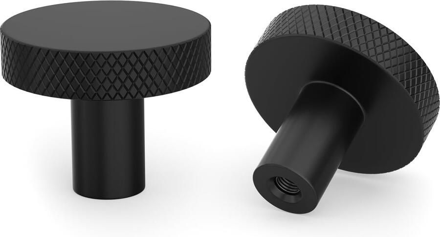 JGS Klassieke Zwarte Meubelknoppen Set van 4 voor Kast en Lade