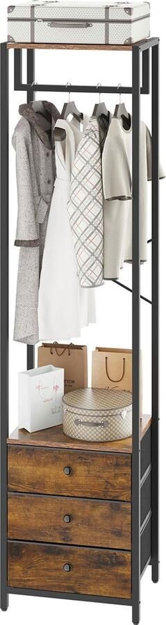 Inovra Grote Vrijstaande Kledingkast met Schappen en Hangers voor Slaapkamer of Woonkamer