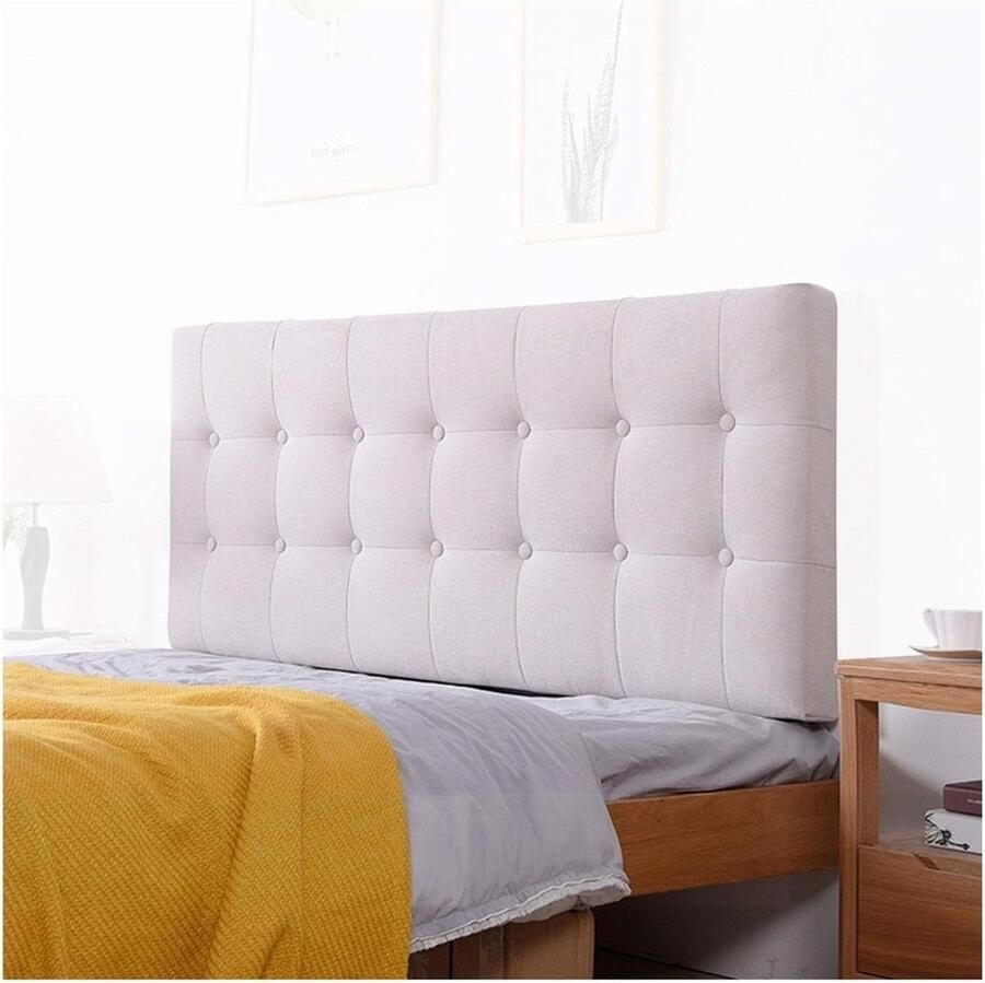 JGS Rugkussen Bedleeskussen Lendenkussenhoes Wasbaar Zonder Hoofdeinde Rugkussen voor Bedden Bank Rugkussen 2 Kleuren (Kleur: Beige Maat: 180CM)